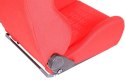 Fotel sportowy K700 Welur Bride Czerwony