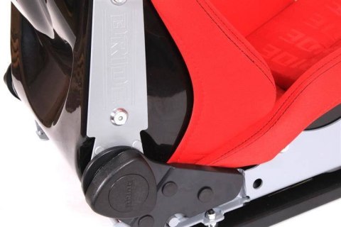 Fotel sportowy LOW MAX K608 Welur Bride Czerwony