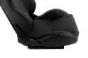 Fotel sportowy MONZA Skóra Czarny