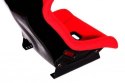Fotel sportowy RALLY Welur Czerwony