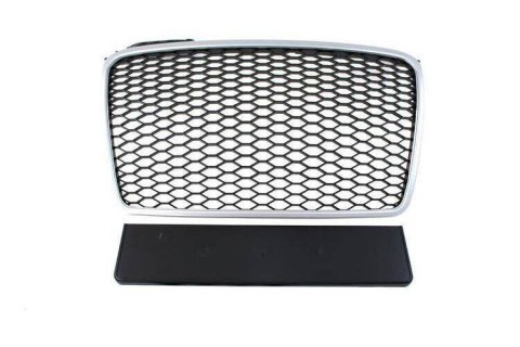 Grill Audi A4 B7 RS-Style Silver-Black