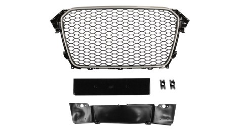 Grill Audi A4 B8 RS-Style Chrome-Black PDC