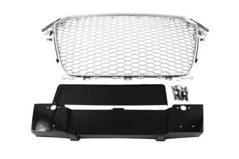 Grill Audi A4 B8 RS-Style Silver-Black PDC