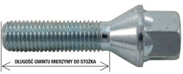 Śruba stożkowa M12x1,25x44