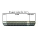 Kuta szpilka wkręcana M12x1,25 80mm