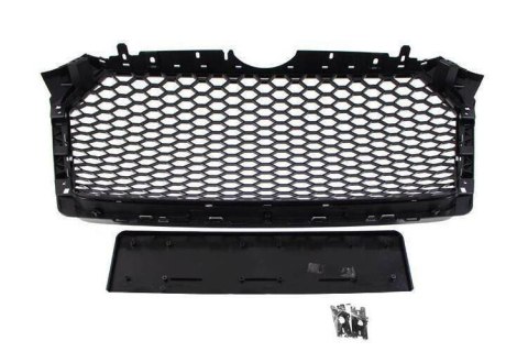 Grill Audi A4 B9 RS-Style Satin Black PDC