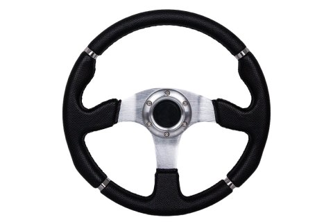 Kierownica Pro 350mm offset:0mm Skóra Black