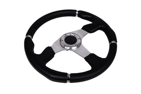 Kierownica Pro 350mm offset:0mm Skóra Black