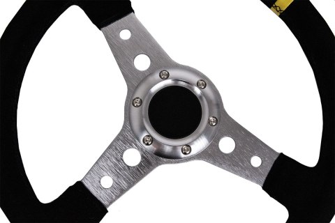 Kierownica Pro 350mm offset:0mm Zamsz Black