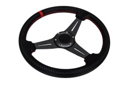 Kierownica Pro 350mm offset:20mm Carbon Red