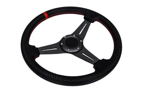 Kierownica Pro 350mm offset:20mm Carbon Red