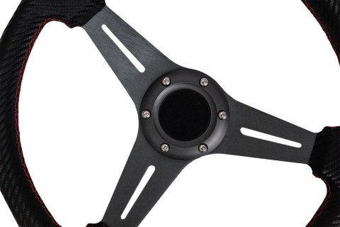 Kierownica Pro 350mm offset:20mm Carbon Red