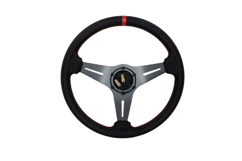 Kierownica Pro 350mm offset:20mm Carbon Red