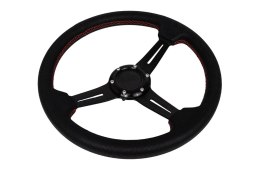 Kierownica Pro 350mm offset:40mm Skóra Black