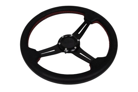 Kierownica Pro 350mm offset:40mm Skóra Black