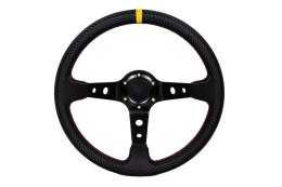 Kierownica Pro 350mm offset:80mm Carbon Yellow