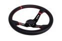 Kierownica Pro 350mm offset:80mm Skóra Black