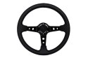 Kierownica Pro 350mm offset:80mm Skóra Black