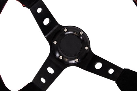 Kierownica Pro 350mm offset:80mm Zamsz Yellow