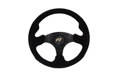 Kierownica SLIDE 320mm offset:20mm Zamsz Black