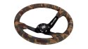 Kierownica SLIDE 350mm offset:80mm Zamsz Camo