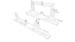 Mocowanie fotela stalowe regulacja FIA