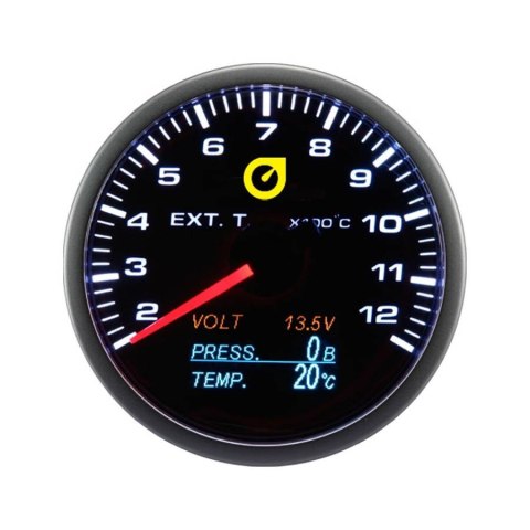 Wskaźnik temperatury spalin EGT Auto Gauge 4 IN 1 60mm