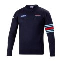 Wełniany sweter Sparco Crewneck Martini Racing R.M Granatowy