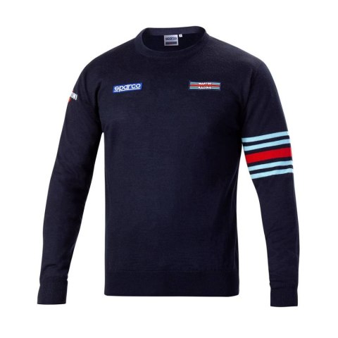Wełniany sweter Sparco Crewneck Martini Racing R.M Granatowy