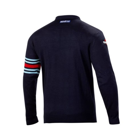 Wełniany sweter Sparco Crewneck Martini Racing R.M Granatowy
