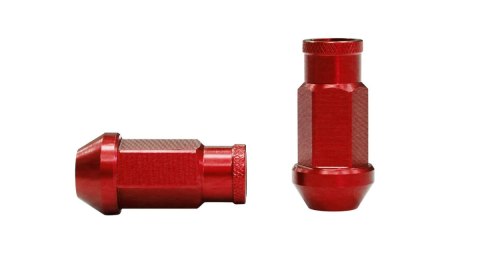 Nakrętki Alu M12x1,5 50mm Czerwone