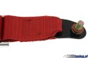 Pasy sportowe 4p 3" Czerwone - Pro Sport