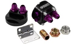 Podstawa Adapter relokator filtra Oleju Turboworks AN8 Czarny