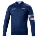 Bawełniany sweter Sparco Crewneck Martini Racing Granatowy