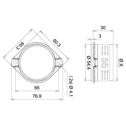 Adapter do układu nagrzewania z kołnierzem 55 mm