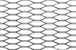 Siatka ALU Honey Comb Silver 120x20cm 21x6mm