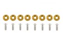 Śrubki, podkładki ozdobne M6x1.0 15mm D1 Gold