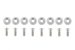 Śrubki, podkładki ozdobne M6x1.0 15mm D1 Silver