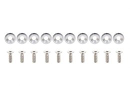 Śrubki, podkładki ozdobne M6x1.0 15mm JDM Silver