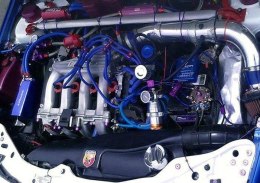 Śrubki, podkładki ozdobne M8x1.25 15mm D1 Blue