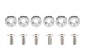 Śrubki, podkładki ozdobne M8x1.25 15mm JDM Silver