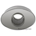 Uniwersalny tłumik owalny Powersprint HF-35 R.63,5mm