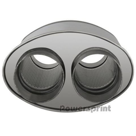 Uniwersalny tłumik owalny Powersprint Short Box R.76mm