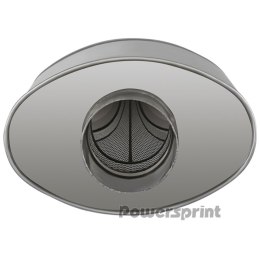 Uniwersalny tłumik owalny Y Powersprint HF-45 R.1x76mm x 2x60mm