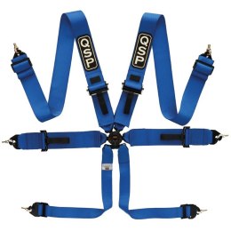 Pasy QSP Pro Plus 6p 3in FIA Niebieski