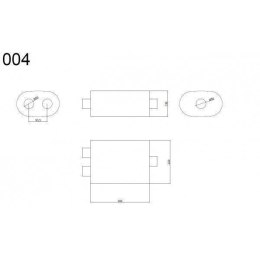 Tłumik Środkowy 50mm RM