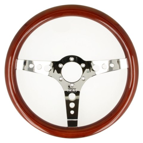 Kierownica drewniana QSP QS-W350S3 - płaska, 350 mm, 3-ramienna