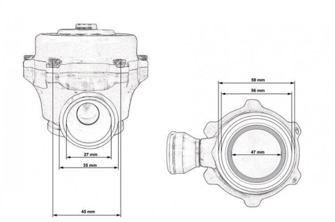 Blow Off TurboWorks 50mm V-Band QR Recirculating Niebieski