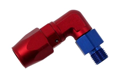 Końcówka 90° AN6-1/2-20NPT (AN5) zaciskana kuta nożycowa