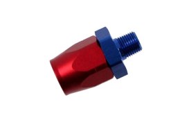 Końcówka prosta AN8-1/4NPT zaciskana kuta nożycowa